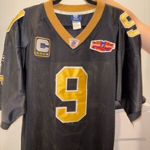 NFL Saints Black and Gold Jersey Number 9